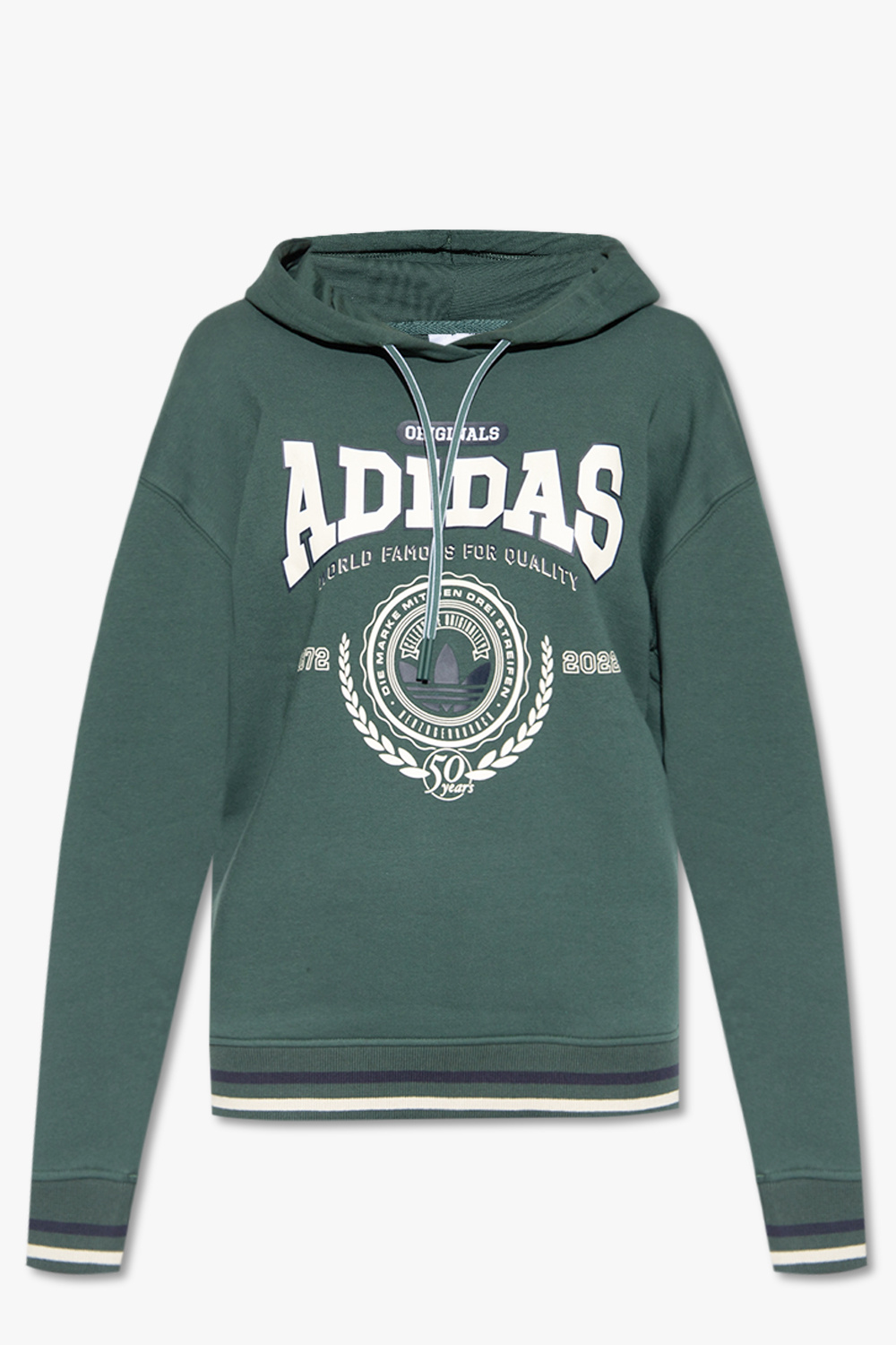 Adidas hoodie hot sale wit